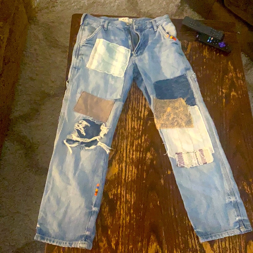 We the free, patchwork jeans